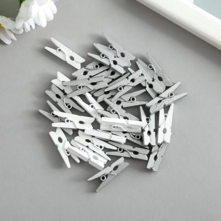 Decor for creativity wood "clothespin" mix set 20 pcs 2.5x0.7x0.3 cm-1