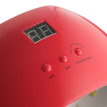 Luazon Luf-22, LED gel polish lamp, 48 W, 21 diode, timer 30/60/99 s, 220 V, red-3