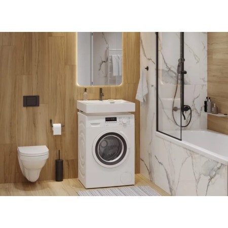 Sanita Luxe Galaxy 60 Washing Car Sink, Klonstein set, white-3