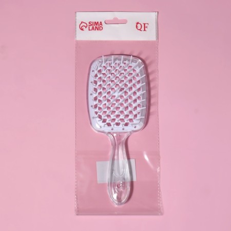 The comb is massage, ventilated, 8.5 × 20.5 cm, the color is transparent-6