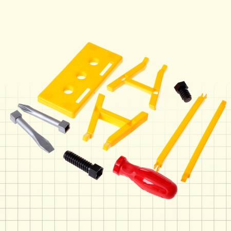 Set of tools "Plotnik", 7 elements, color mix-5