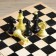 Chess, wooden board 29 x 29 cm, King H-7 cm