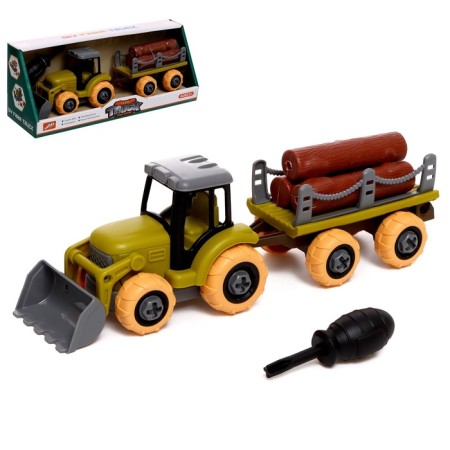 The designer of the screw "Tractor Lesozar", with a screwdriver