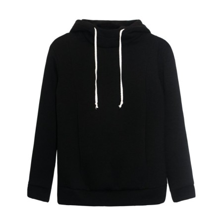 Female hoodies, size 50, black color-3