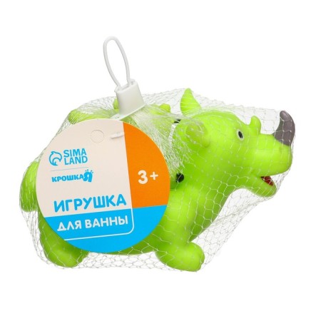 Набор резиновых игрушек для ванны «Мыльница: Носорог», 3 шт, Крошка Я-6