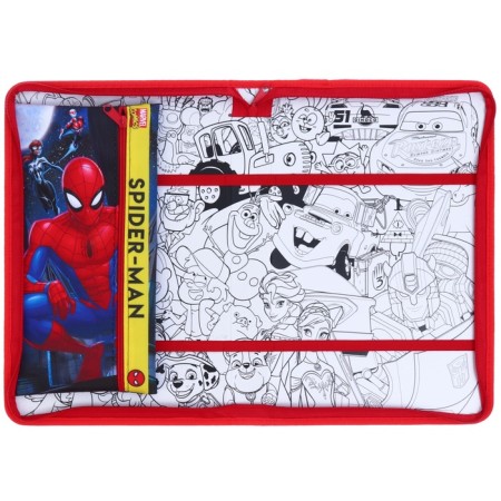 A4 labor folder with a pencil case, on a zipper, textiles, spider-man-2