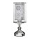 Board lamp "Noir" 1x40W E27 220V chrome 13x13x33.5 cm Risalux