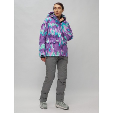 Ski suit, size 42, purple color-12