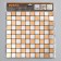 Interior sticker "Chess pattern" silver-bronza 30x30 cm