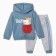 Kit for children (sweatshirt/pants), blue color, height 68 cm