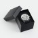 Men's watch, D-4.6 cm, with chronograph, 3 atm, luminous, black