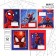 Notebook in a ruler of 12 sheets, 5 types of mix, cover coated cardboard, spider-man