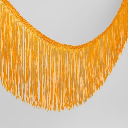 Decorative braid "Furrm", 15 cm, 5 ± 0.5 m, golden-beige color