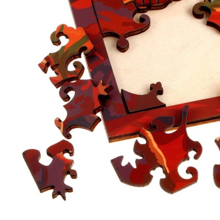 Puzzles wooden figured "Sunset at sea", 168 elements-6