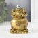 NECKE Polystone for bronze "Two toads on a bag with coins" 7.2x6.2x12 cm