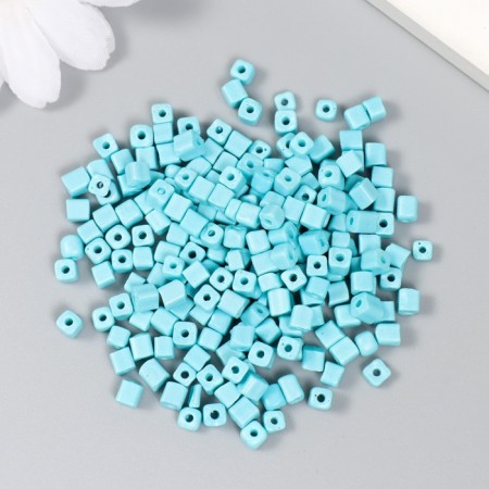 Cube glass 4x4 mm "brightness. Blue" set 20 grams-1