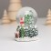 Souvenir Polystone Water Ball Light "Santa Claus and snow -covered house" MIX 5x5x7.2 cm