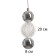 Saturo lamp LED 9W 3000k chrome 8x8x22-172 cm