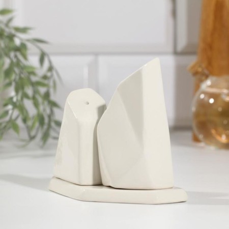 Set of Solonka and Listen "Geometry", white, 14.5 x 10.8 cm-3