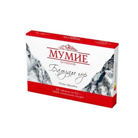 Altai mummy "Balm Gore", 30 tablets. in 0.2 g.