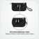 Sofia mini organizer 22x13x4.5 cm, 7 pockets, black color