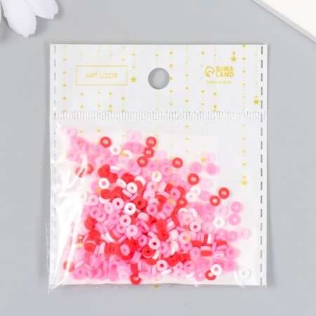 Beads for PVC creativity "Rose Rose" set ≈ 330 pcs 0.1x0.4x0.4 cm-3