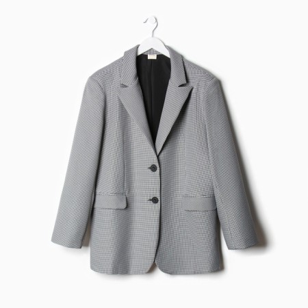 Women's jacket Minaku: Classic Black and White Color, Rr. 46-48-9