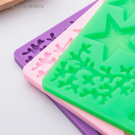Mold Dolyana "Sea Disor", silicone, 19 × 12 cm, color mix-4