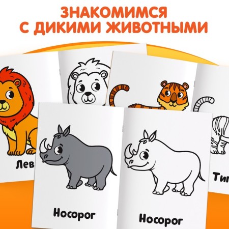 Coloring "Wild Animals" 16 p.-2