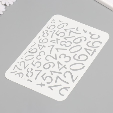 Plastic stencil "digital background", 16x24 cm-1