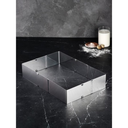 The form is sliding for baking "rectangular", h -8.5 cm, 18x32 - 26x50 cm-2