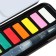Watercolor paints, in cuvettes, with a brush, 12 colors