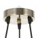 Lamp Bayerlux "Dixie" 3he27 40W brass 45x45x22-122cm