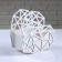 Kashpo wooden "Heytek Heart", white, 20 × 10 × 20 cm