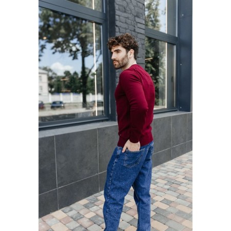 Jumper male ise, size 56, burgundy color-8