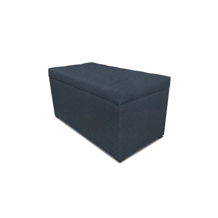 Puff with a lid and weighting, 800 × 400 × 420 mm, Bahama mitch, Denim color-1