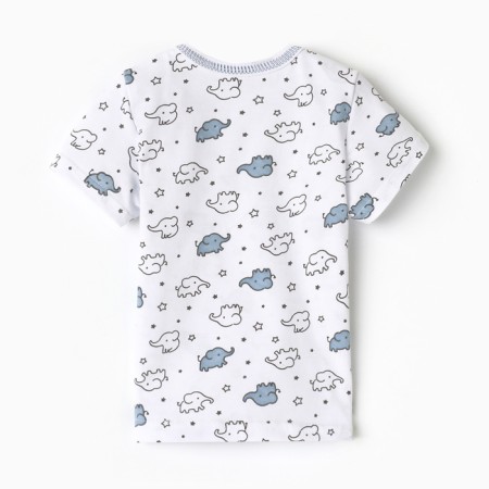 Children's T -shirt, white color/elephants, height 74-3