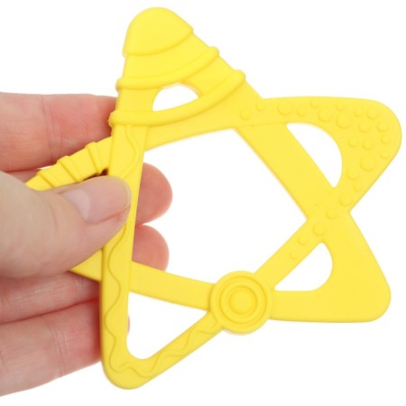 Silicon “Star” torn up, yellow color, TEP, button-4