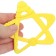 Silicon “Star” torn up, yellow color, TEP, button