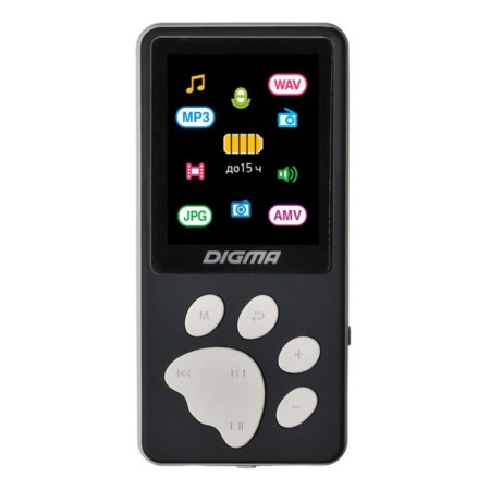 Player Hi-Fi Flash Digma S4 8GB black/gray/1.8 "/fm/microSDHC