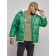 Eco -leather jacket men, size 54, green color