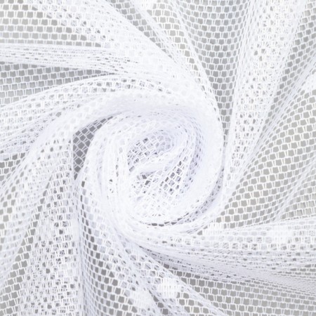 Tulle to the kitchen on a curtain tape 250x160 cm, white, 100% polyester-3