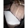 Artificial fur cape, white with a short pile, in the back seat