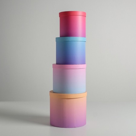 A set of hats for colors 4 in 1, gift packaging, “gradient”, 14 x 13 cm - 20 x 17.5 cm-4
