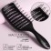 The comb massage, wide, ventilated, 7.5 × 23 cm, black color