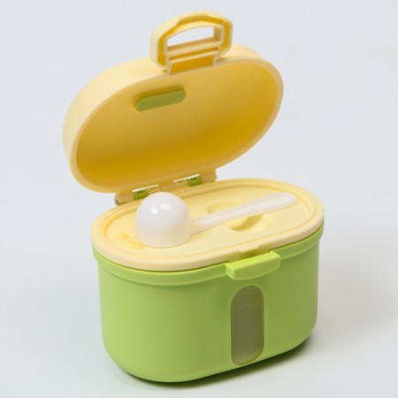 Container for storage of baby food "Crown", 240 gr., Green color-8