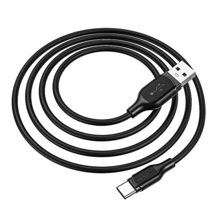 Cable Borofone BX42, Type -C - USB, 3 A, 1 m, tPE braid, black-4