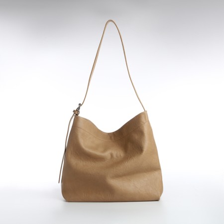 Women's bag-bag on a magnet, cosmetic bag, beige color