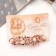 Clothing machine for hair "Joszy" Pearls of Leaflet, 9 cm, gold
