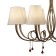 Suspended chandelier Mantra Paola, E14, 8x20W, 609 mm, color matte gold